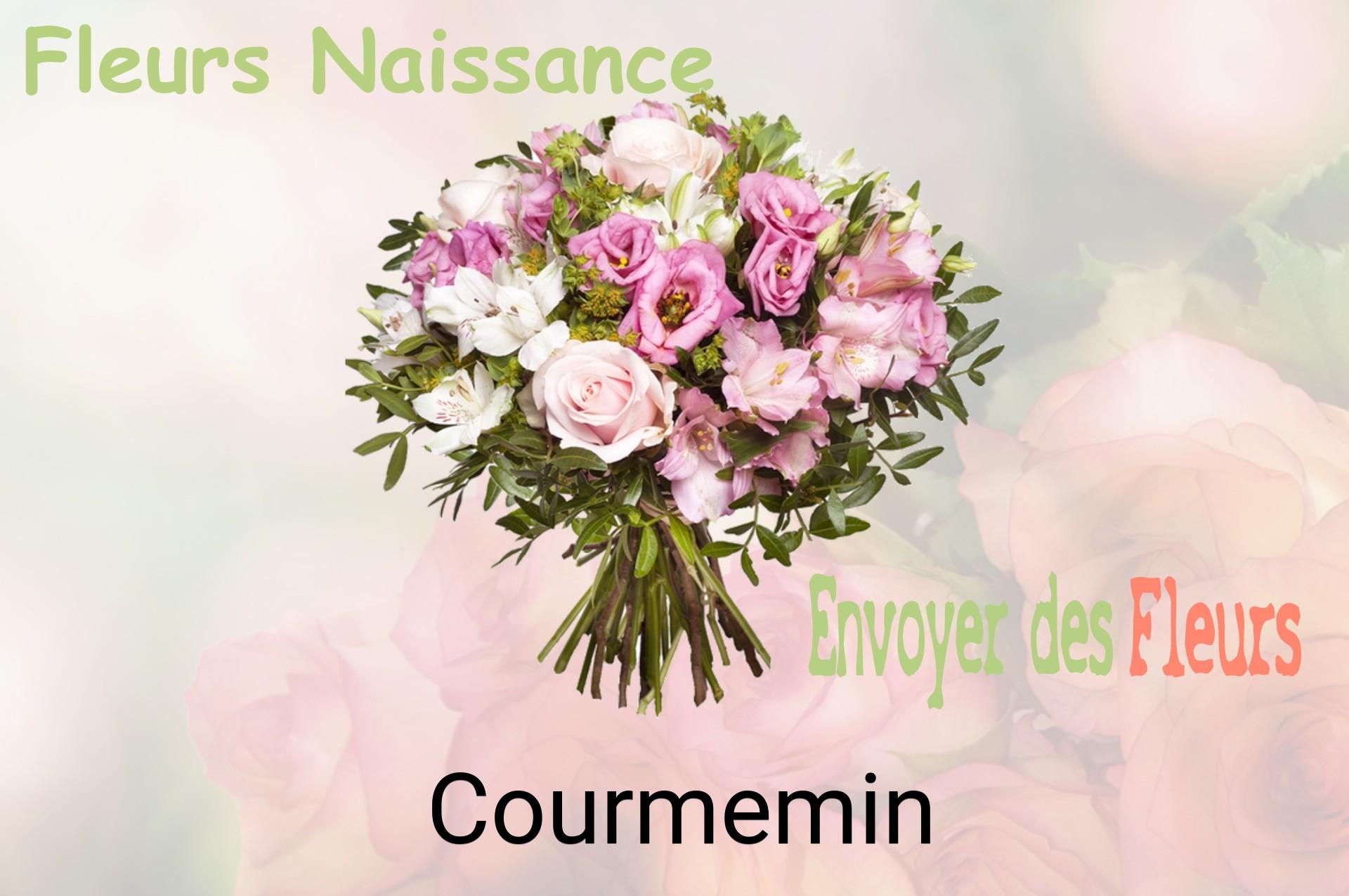 Bouquet de fleurs de naissance livré à Courmemin